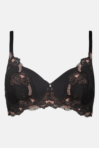 Triumph Women Textured Padded Bra, Black