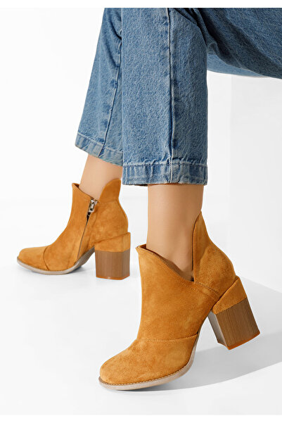 B T Shoes Γυναικεία Μποτίνια gros Condesa Καμηλο