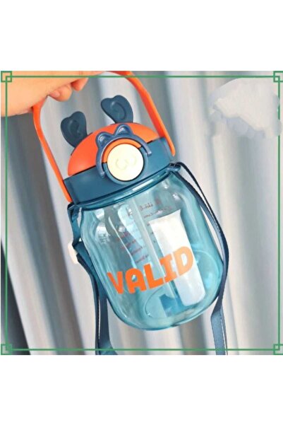 Relaxion Imported Luxury Earled Blue-Orange Flask/Water Bottle with Sticker Gift 1100 ml