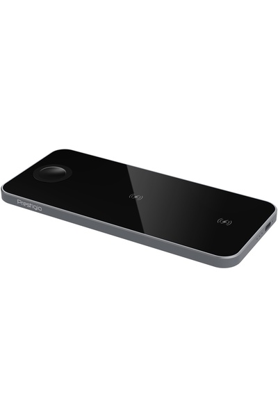 Prestigio PCS105A_SG Ασύρματος φορτιστής ReVolt A5 3 σε 1, μαύρος