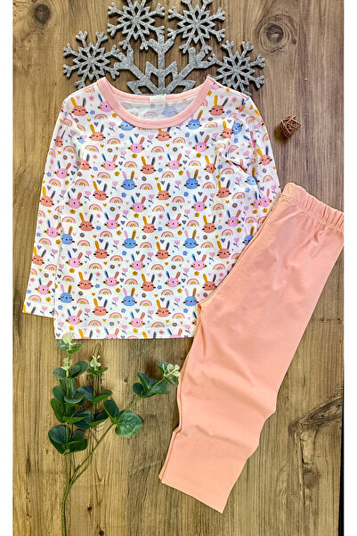 CemBebe Girls' Pajamas Seasonal Long Sleeve Anti-Sweat Thin Single Jersey Cotton Fabric