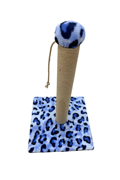 Komano Pontika Blue Leopard Patterned 52 cm Cat Scratching Board | Durable and Stylish Design | Most Loved