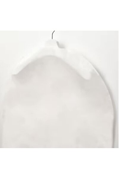 HYVESTO Husa haine, alb transparent, 105 x 60, din plastic polietilenic, usor detasabila