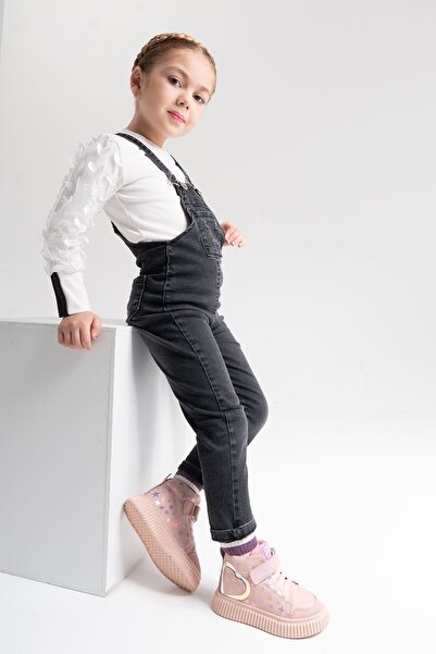 mnpc Kız Çocuk Pudra Hakiki Deri Suya Dayanıklı Anatomik Günlük Bot