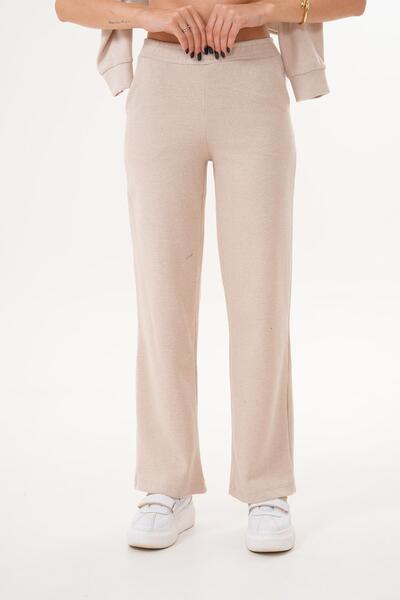 ŞİMAL Women's Thessaloniki Knitted Wide Leg Pants 255053 -