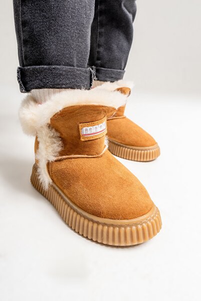 mnpc Kız Çocuk Cat Hakiki Deri Suya Dayanıklı Kürklü Günlük Bot