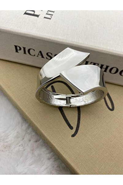 Hedef Bijuteri Special Series Silver Color Cross Clamp