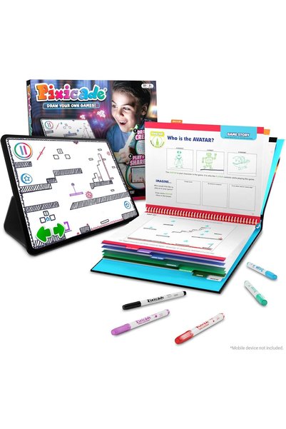 Abacus brands بيكسيكيد لصنع ألعاب الفيديو - مجموعة تعليمية للأطفال، هدية للأع...
