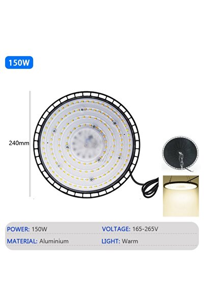 Choice4 مصابيح إضاءة عالية بقدرة 150 واط بإضاءة دافئة، 100/150/200 واط، 220 ف...