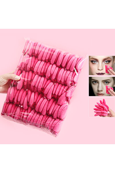 Choice6 إسفنجة بودرة مثلثة الشكل باللون الأحمر الوردي، قطعتان/100 قطعة، مناسب...