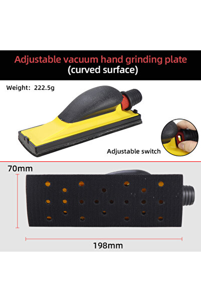 Choice Curved HIFESON 70x198mm Manual Vacuum Polishing Block Sanding Abrasive...
