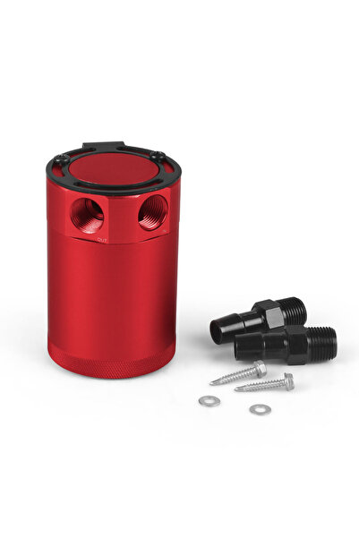 Choice1 خزان تجميع الزيت العالمي الأحمر، مدمج، مزود بحواجز، ذو منفذين، مصنوع ...