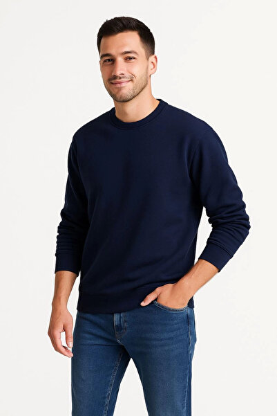 FREEDOM STOREE Hanorac Velmora Premium cu trei fire de cusătură B guler rotun...