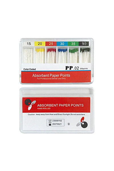 Choice20 200PCS 0.02 NO.15-40 Dental Absorbent Paper Points Moisture Absorbin...