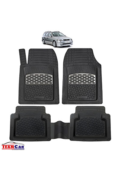 TEAMCAR Opel Astra G TeamCar® Tray Type Car Mats Compatible (1998–2009) - Combi Silver