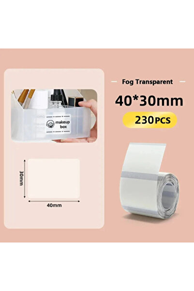 choice2 40x30mm Clear Niimbot Mini Printer Thermal Wire White/ Cable/Color/Round Sticker Self Adhesive Water