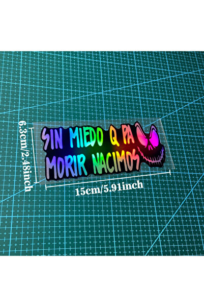 Choice1 ملصق دراجة نارية إبداعي مقاوم للماء بطول 15 سم، مزود بشعار ملهم، قطعة...