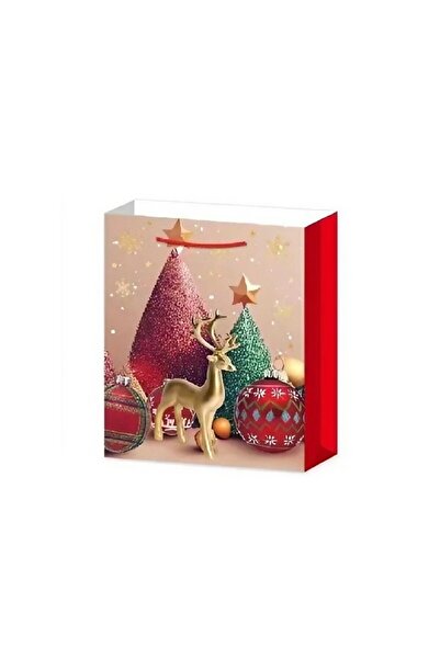 Flippy Set 6 Gift Bags Christmas Tree Random Paper, Easy Gift Wrapping, 18.5x22.5x8.5cm, Multicolor