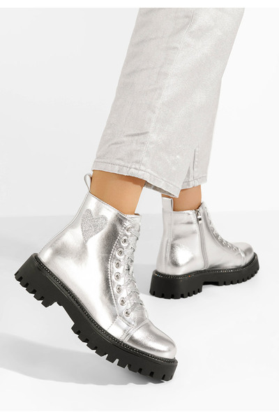 B T Shoes Women's Lazaria silver boots
