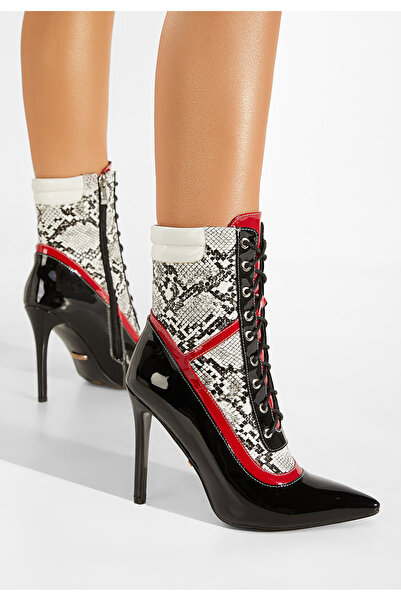 B T Shoes Botine stiletto negre Brescia