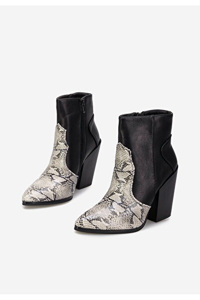 B T Shoes Béžové kotníkové boty cowboy Hollie