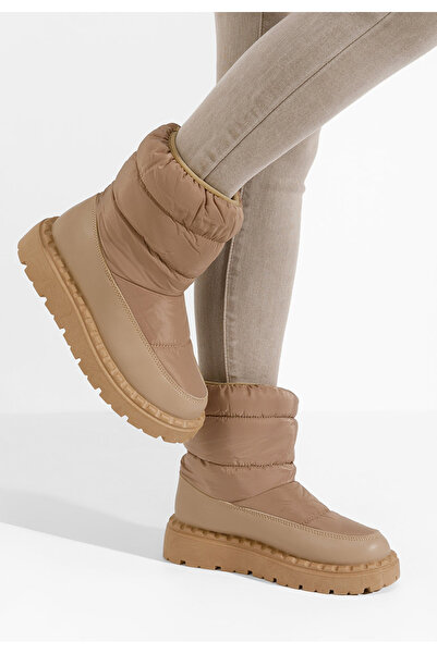 B T Shoes Γυναικείες Μπότες Χιονιού Aruela Χακι