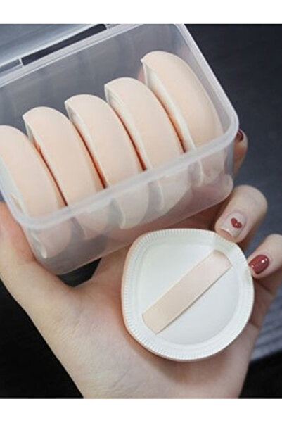 Choice3 مجموعة من 5 قطع من إسفنجات البودرة البيضاوية البيضاء الناعمة القابلة ...