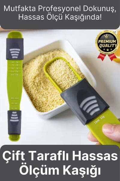 Svein Premium Seri Gıda Sıvı Katı Şeker Tuz Kahve Baharat Ayarlanabilir Çift ...