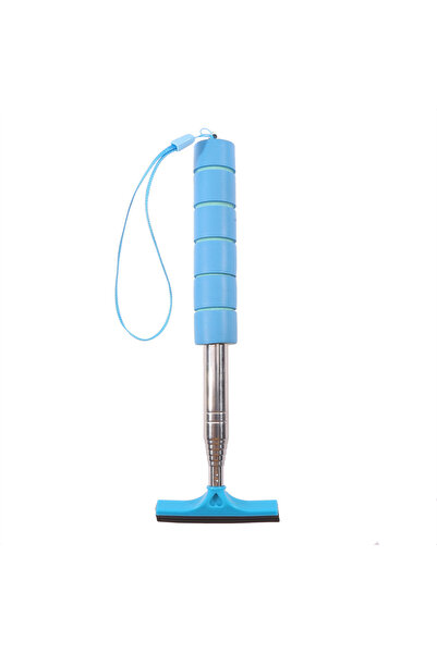 Choice3 أداة تنظيف نوافذ السيارة الزرقاء، مزودة بممسحة ومقبض قابل للتمديد، لت...