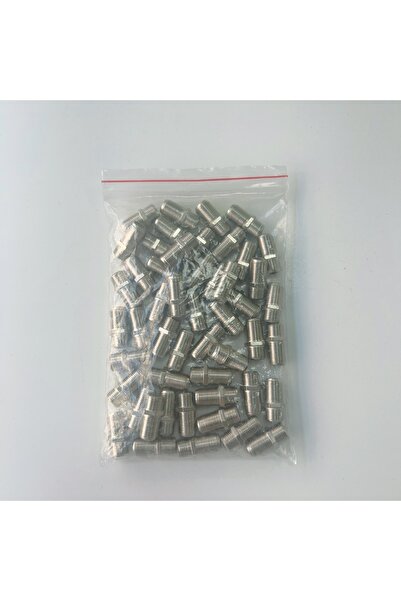 choice2 50pcs Practical F Type UHF Adapter Connector Metal Female F/F Jack RG...