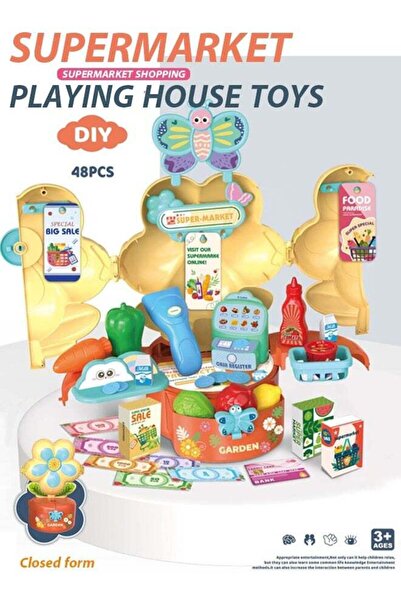 Toybox Supermarket Play House Set Wit Doll Pretend Playset For Kids