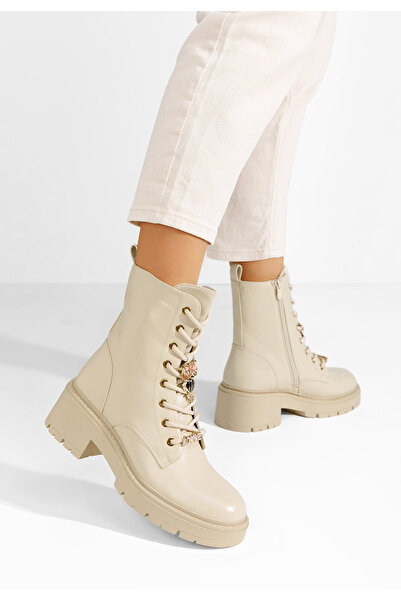 B T Shoes Αρβυλάκια γυναικεία Owlove μπεζ
