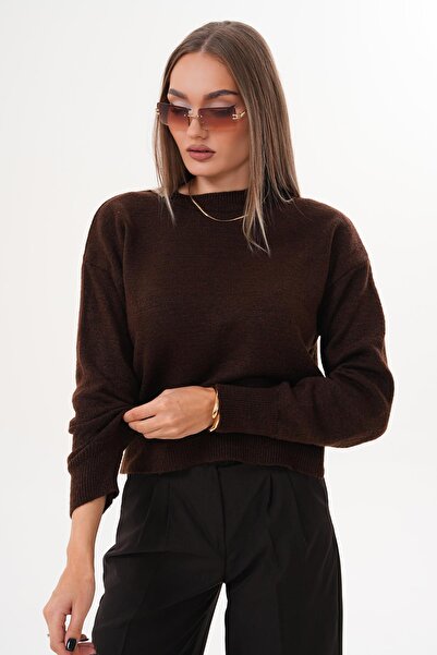 ŞİMAL Pulover tricotat pentru femei cu decolteu crewneck 255292 -