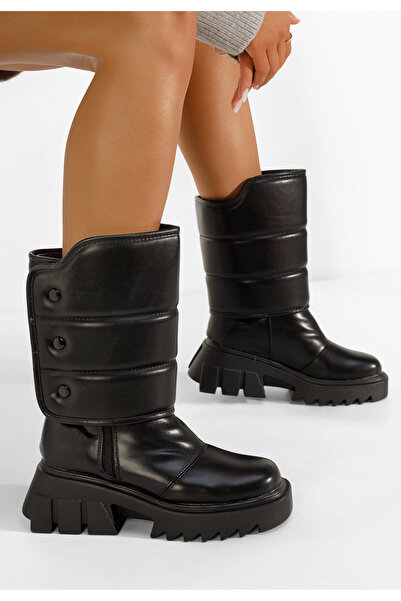 B T Shoes Γυναικείες Μπότες Μαύρα Moraleda