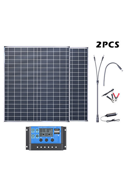 Choice3 2pc controller kit 500W Solar Power Bank Kit - 12V/18V Panel 100A Con...