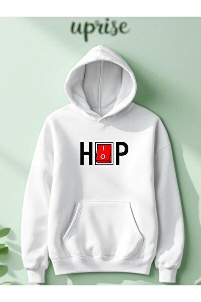 Vordevia سويت شيرت قطني كبير الحجم مطبوع عليه هيب هوب بثلاث خيوط