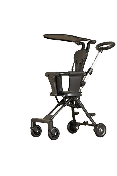 Flippy Foldable Stroller Flippy, 1-3 Years, Reversible, 4 Wheels, Sunshade, Aluminum Alloy + Plastic + Text