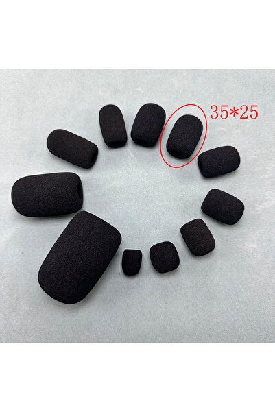 choice2 35 25 10-10pcs 10pcs Headset Replacement Foam Microphone Cover Teleph...