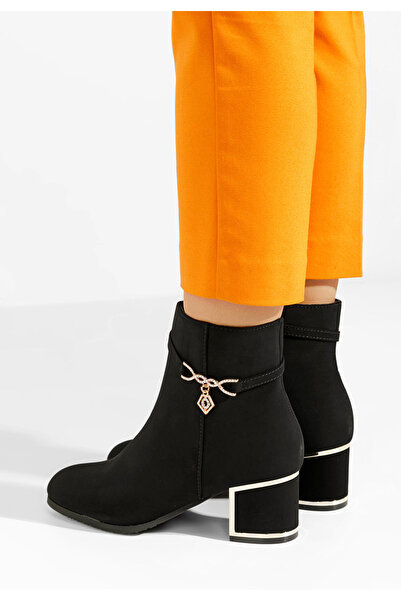 B T Shoes Γυναικεία Μποτίνια Rozie Μαύρα