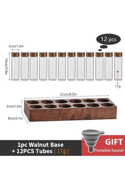 Choice3 Set of 12 holes 17g Coffee Beans Storage Container Tube Display Rack ...
