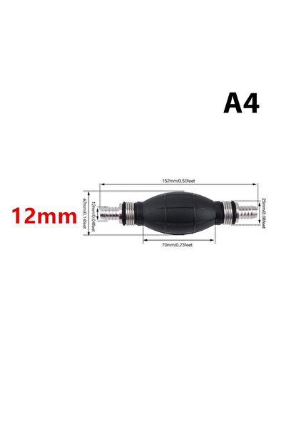 Choice1 A4 6mm/8mm/10mm/12mm Hand Fuel Pump Line Aluminum Hand Primer Bulb di...