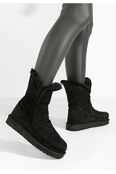 B T Shoes Γυναικείες mocc μποτες Maisara Μαύρα