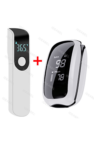 Choice1 مقياس تأكسج الدم من النوع 10، مقياس حرارة رقمي بالأشعة تحت الحمراء لق...