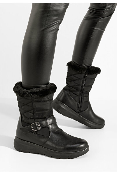 B T Shoes Černé dámské kozačky Eleanore