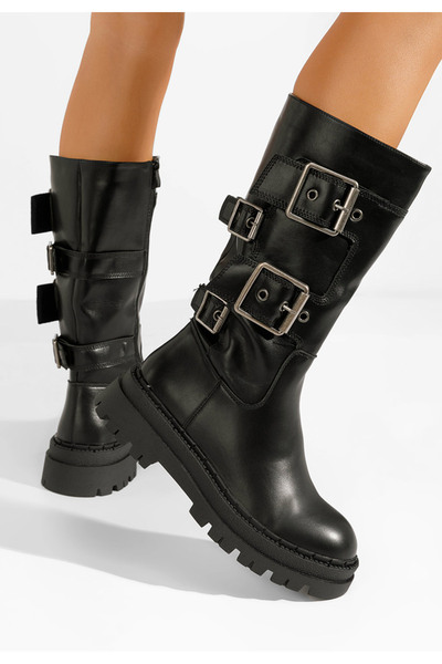 B T Shoes Дамски ботуши Sevastiana черни