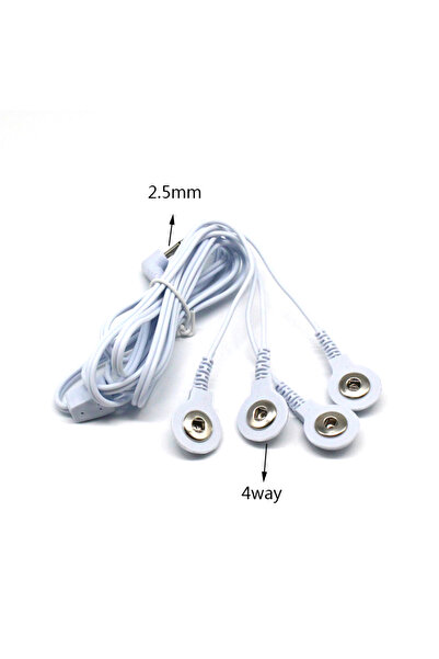 Choice3 1pcs 2.5mm4way 2 Way+4-Way Machine Massager Button Cable Electrode El...