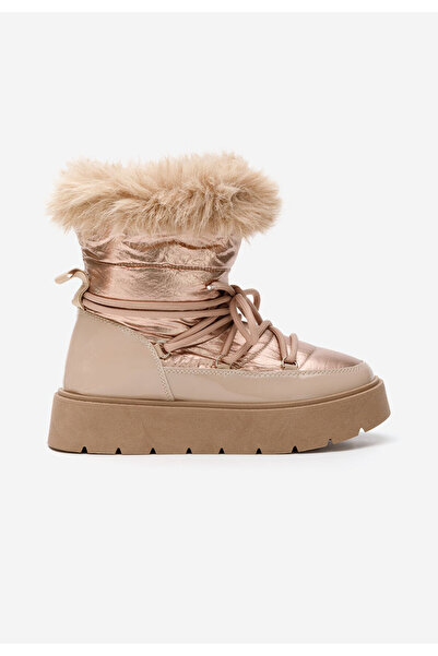 B T Shoes Γυναικείες Μπότες Χιονιού Shaquana χακι