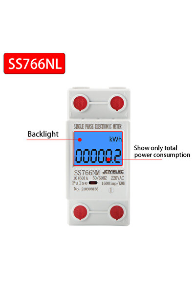 Choice3 هل لديك ضوء JOYELEC الرقمي أحادي الطور إعادة ضبط عداد الطاقة الصفري كيلوواط ساعة الجهد التيار استهلاك الطاقة