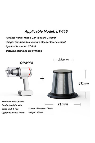choice2 فلتر مكنسة كهربائية QP4114 من هايبا بروفيشنال، فلتر من قماش غير منسوج...