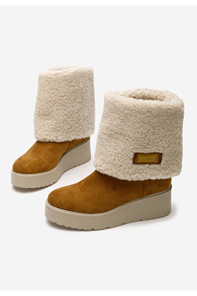 B T Shoes Camelové dámské zimní boty Galtea V2